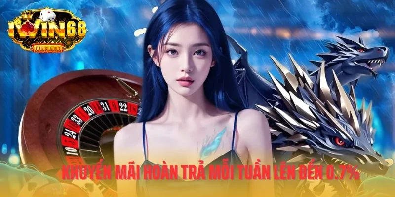 Khuyến mãi hoàn trả mỗi tuần lên đến 0.7%